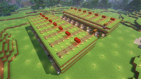 Automatic Wool Farm (16,000 wool/hour) Minecraft Map