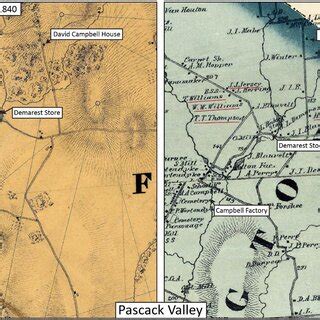 Pascack Valley in the nineteenth century. Surnames underlined in red on ...