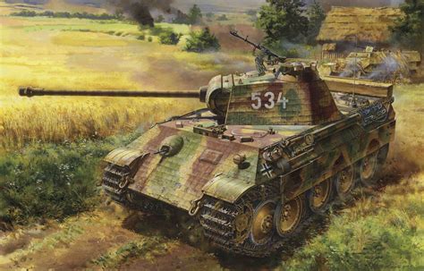 Рисунок German Medium Tank Sd.Kfz.171 Panther Ausf.A Late на рабочий стол | Бронетехника War ...