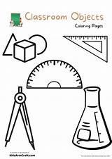 Classroom Objects Coloring Pages For Kids – Free Printables  Art sketch template