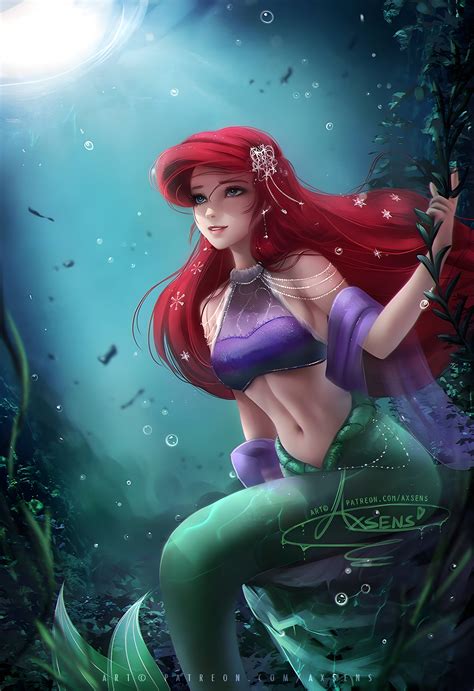 Princess Ariel from Disney The Little Mermaid 1989 (by Axsens) : r/cartoonbelly