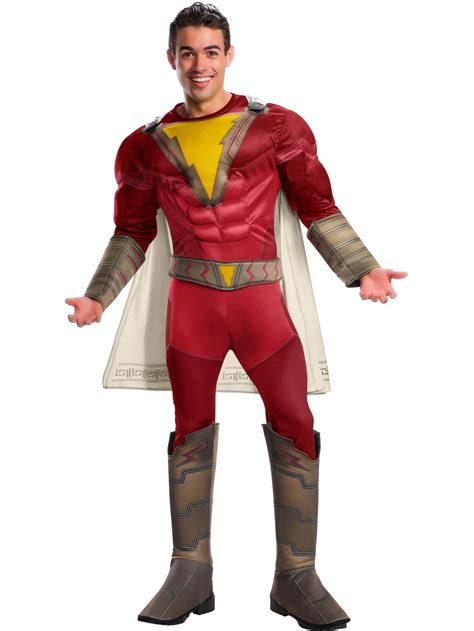 Rubie's Men's Shazam Adult Deluxe Shazam Costume - Funtober