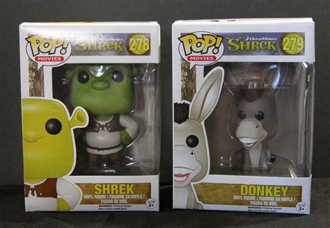 NIB - Funko Pop! - Shrek - SHREK 278 & DONKEY 279 | #1946913692