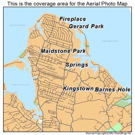 Aerial Photography Map of Springs, NY New York