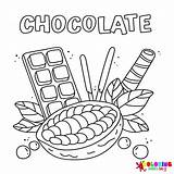 22 Chocolate Coloring Pages  ColoringPagesOnlycom sketch template
