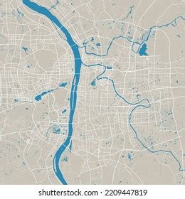 Changsha Map Detailed Map Changsha City Stock Vector (Royalty Free) 2209447819 | Shutterstock