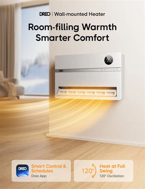 Discover the DREO WH719S Smart Wall-Mounted Heater: Your Ideal Wall-Mo