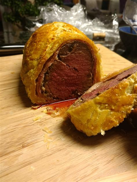 I made Beef Wellington wrapped in prosciutto! : r/FoodPorn