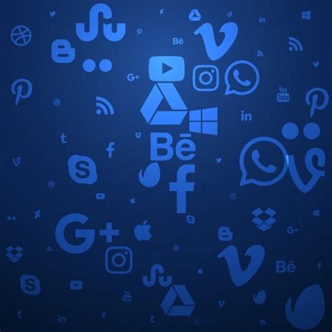 Social media icon background Vectors & Illustrations for Free Download | Freepik