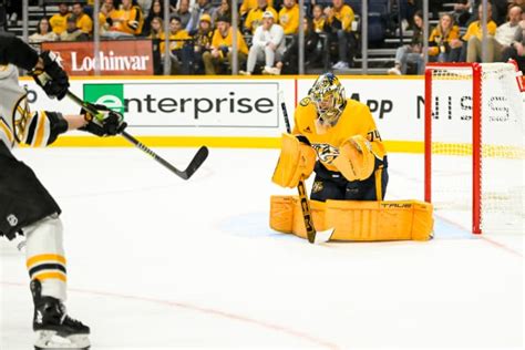 Predators' Juuse Saros Named NHL's Second Star of the Week - The Hockey News Nashville Predators ...