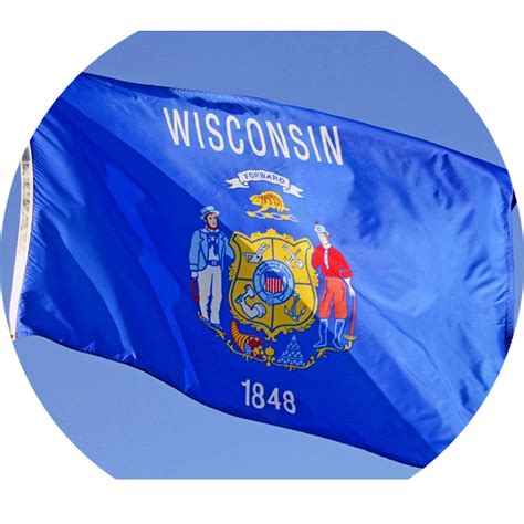 Flag of Wisconsin - State, Sales, Buy, Nylon - Star Spangled Flags