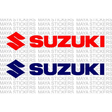 Suzuki logo decal stickers for bikes, cars, laptops and helmet