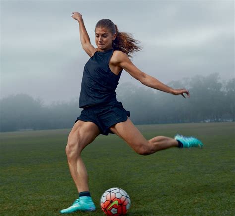 Alex Morgan, member of the US Women’s Soccer Team, photographed by ...