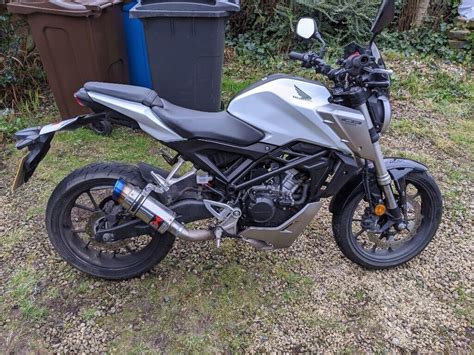 honda cb125r, black widow exhaust system, heated grips, runs great ...