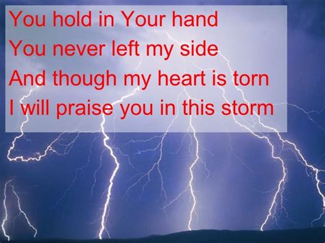 Praise You In The Storm