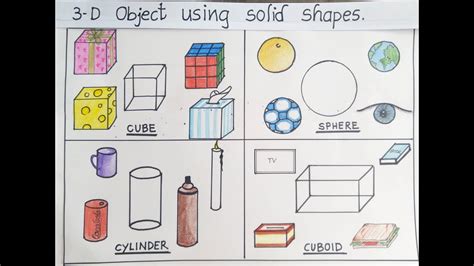 How to draw 3-D shapes | 3-D object drawing | Tutorial for simple ...