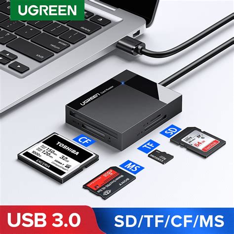 Ugreen USB 3.0 Card Reader SD/Micro SD/TF/CF/MS Compact Flash Card ...