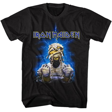 Iron Maiden Powerslave Eddie Mummy Men's T Shirt Egypt Album Heavy Metal Rock - Walmart.com