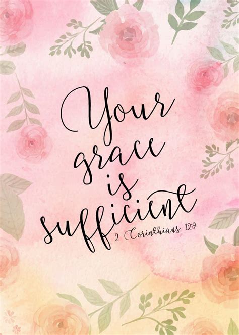 Your grace is sufficient – 2 Corinthians 12:9 – Seeds of Faith