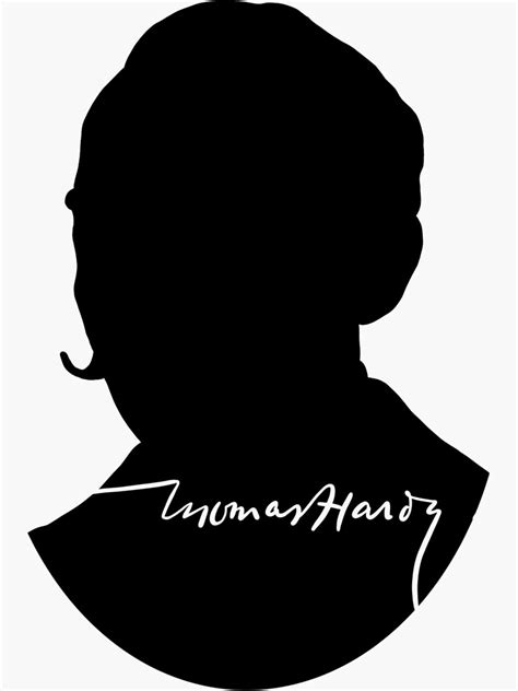 "THOMAS HARDY Signature Silhouette" Sticker for Sale by abbieoverbey ...