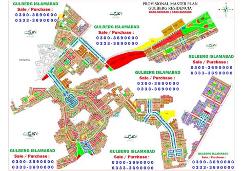 Map Of Gulberg Green Islamabad - Blinni Shirleen