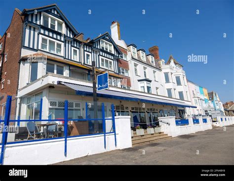 Brudenell Hotel and historic seafront houses, Aldeburgh, Suffolk ...