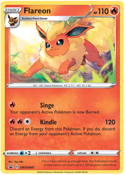 Flareon - Sword & Shield Promos #41 Pokemon Card