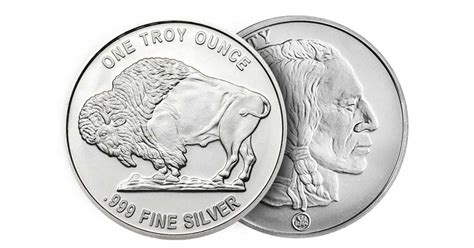 5 1oz Silver Buffalo Rounds – The Pew Club