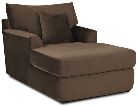 Klaussner Findley K56830 CHASE Contemporary Chaise Lounge | Hudson's Furniture | Chaises