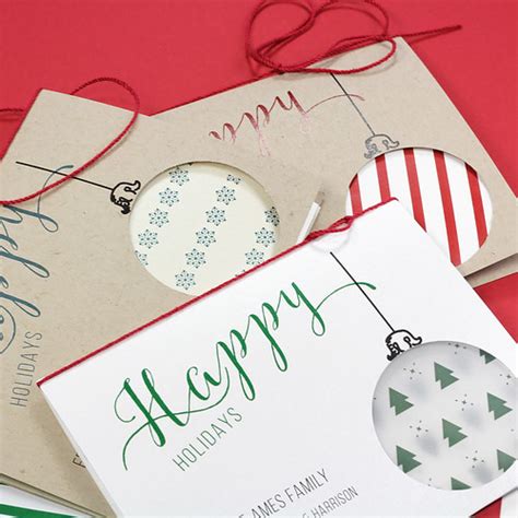 DIY: Holiday Printable Ornament Cutout Cards