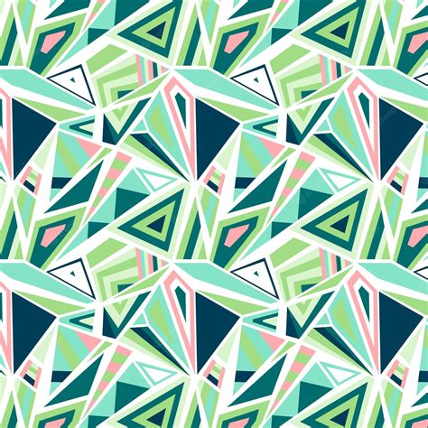 Premium Vector | Green triangle and geometric pattern vector illustration