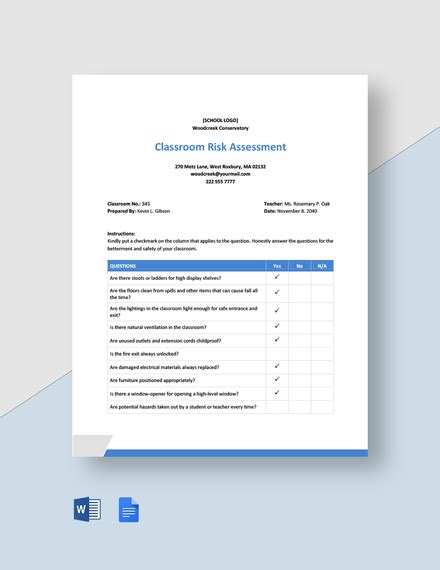 Scouts Risk Assessment Template