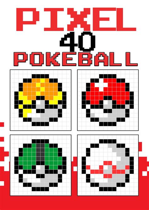 Pixel 40 Pokeball - Tcorporation