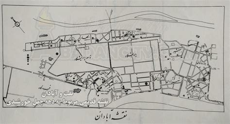 نقشه قدیمی آبادان مربوط به دهه چهل خورشیدی – آبادان سیتی