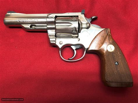 Colt Trooper MK3, 357 Mag, 4" barrel, Nickel