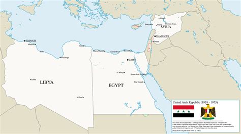 The United Arab Republic (1958 - 1973) : imaginarymaps