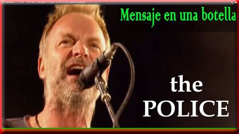 The Police - Message In A Bottle, (LYRICS) live, subtitulos español - YouTube