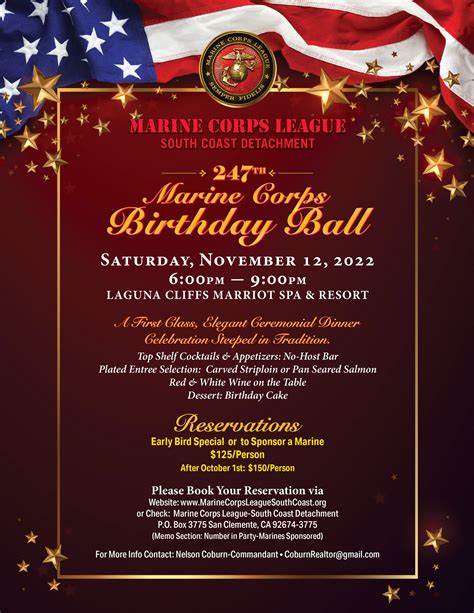 MCL-SCD 247th Marine Corps Birthday Ball | Marine Corps League - South Coast Detachment 22