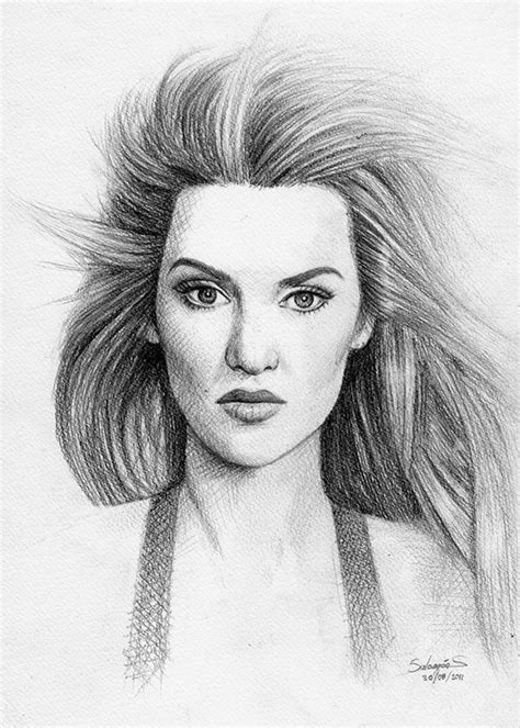 Kate Winslet Drawing 2 by salomnsm on DeviantArt