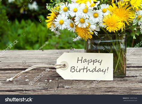 Wild Flowers With Birthday Card/Wild Flowers/Birthday Stock Photo ...