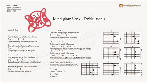 Lirik Lagu dan Chord Gitar : Slank - Terlalu Manis