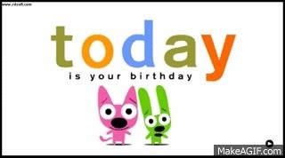 Hoops & Yoyo - Your birthday is today-oh on Make a GIF