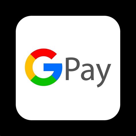 White Google Pay logotype on light blue background. Logo, Mobile payment system, electronic ...