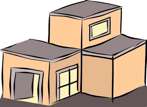 flat roof clipart - Clip Art Library