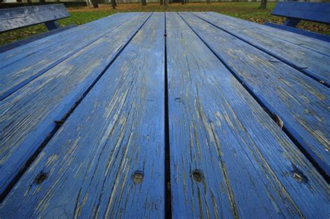 Blue Wood Table free image download