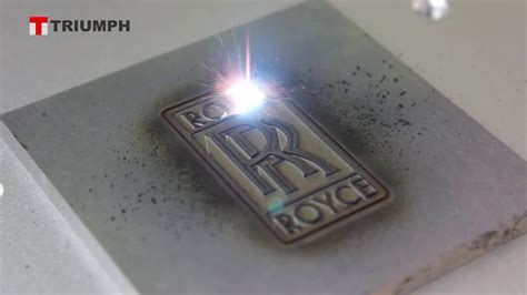 Steel engraving 1mm deep marking by Triumph laser marking machine - Laser Master