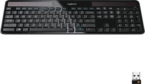 Amazon.com: Logitech K750 Wireless Solar Keyboard for Windows, 2.4GHz ...