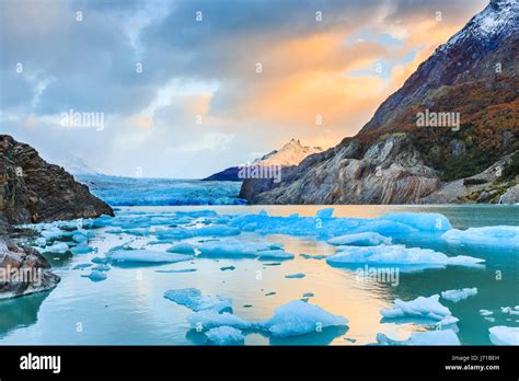 Torres Del Paine National Park, Chile. Grey glacier Stock Photo - Alamy