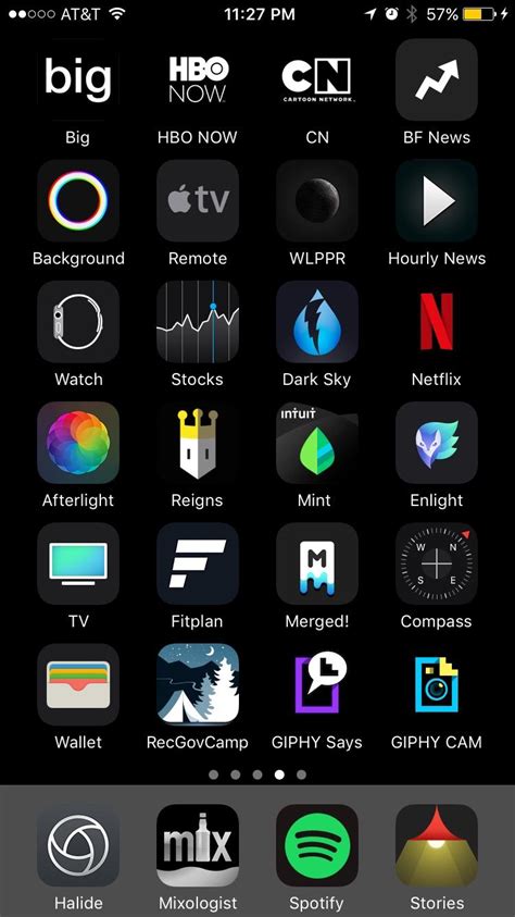 Black app icon on iphone - cnlana