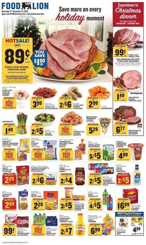 Food Lion Weekly Ad Christmas Dec 21 - 27, 2022 - WeeklyAds2